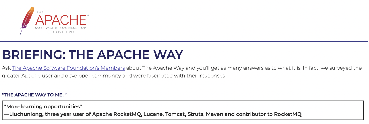 Apache Way